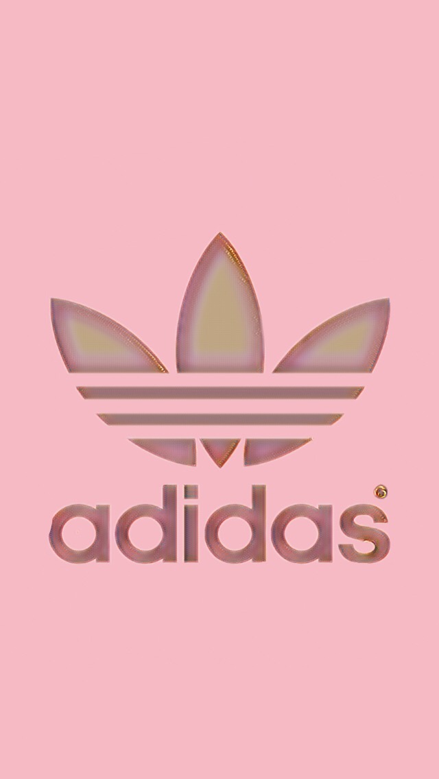 rose gold adidas logo