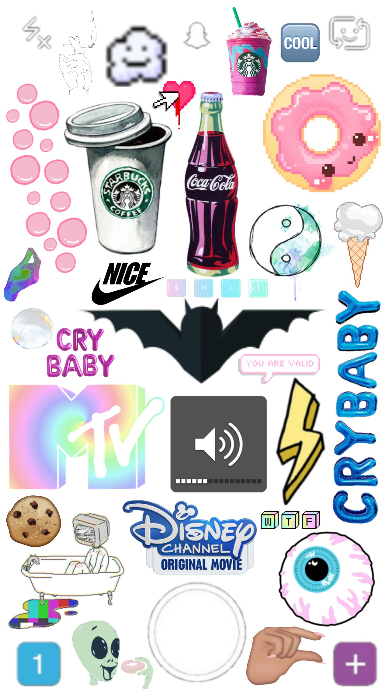Tumblr Collage Aufkleber Gestalten Coole Bilder Zum Zeichnen Emoji
