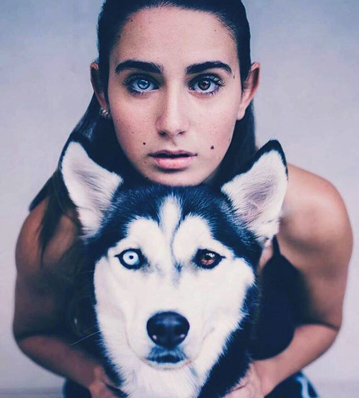 Femme avec chien