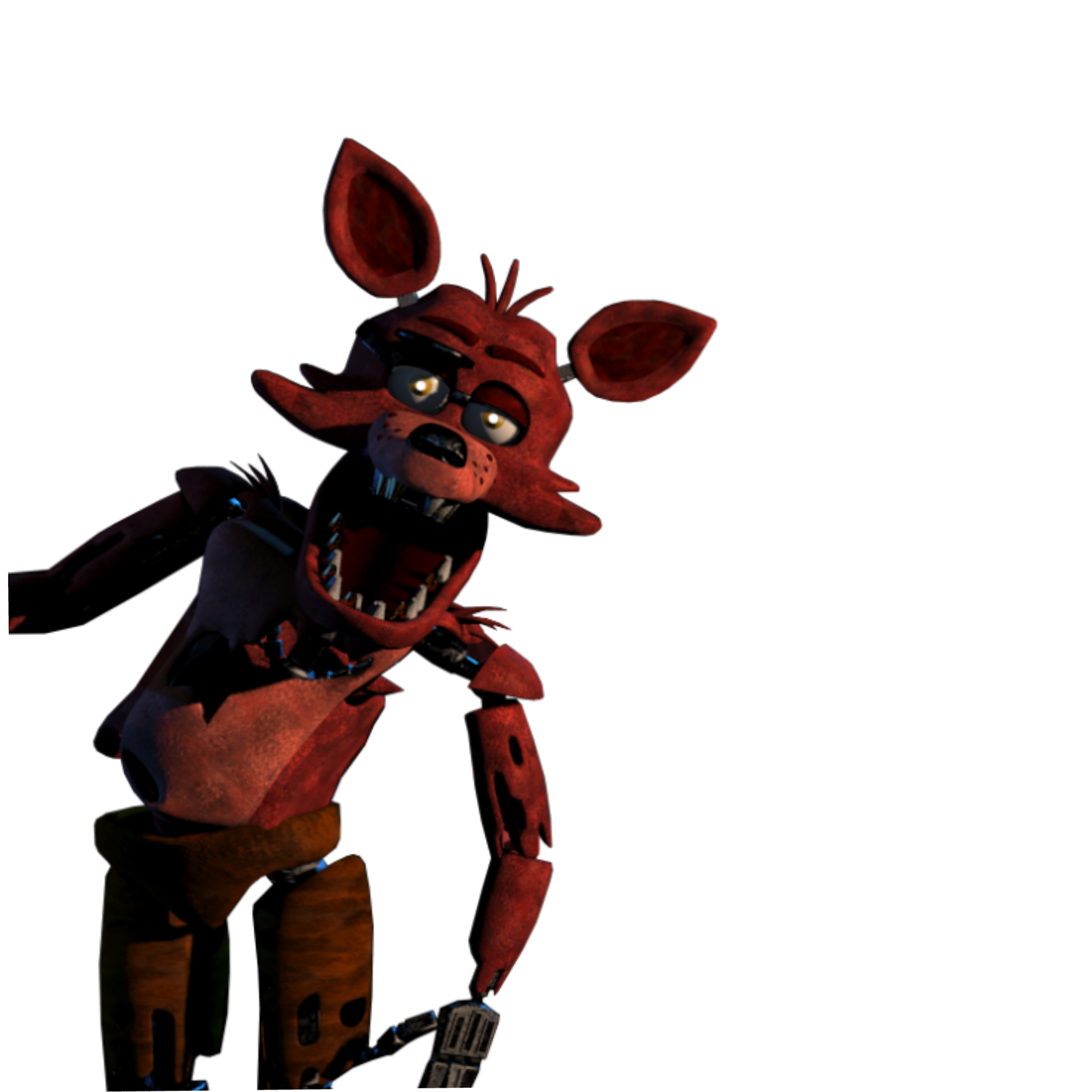 foxy when he jumpscares you in fnaf 1...