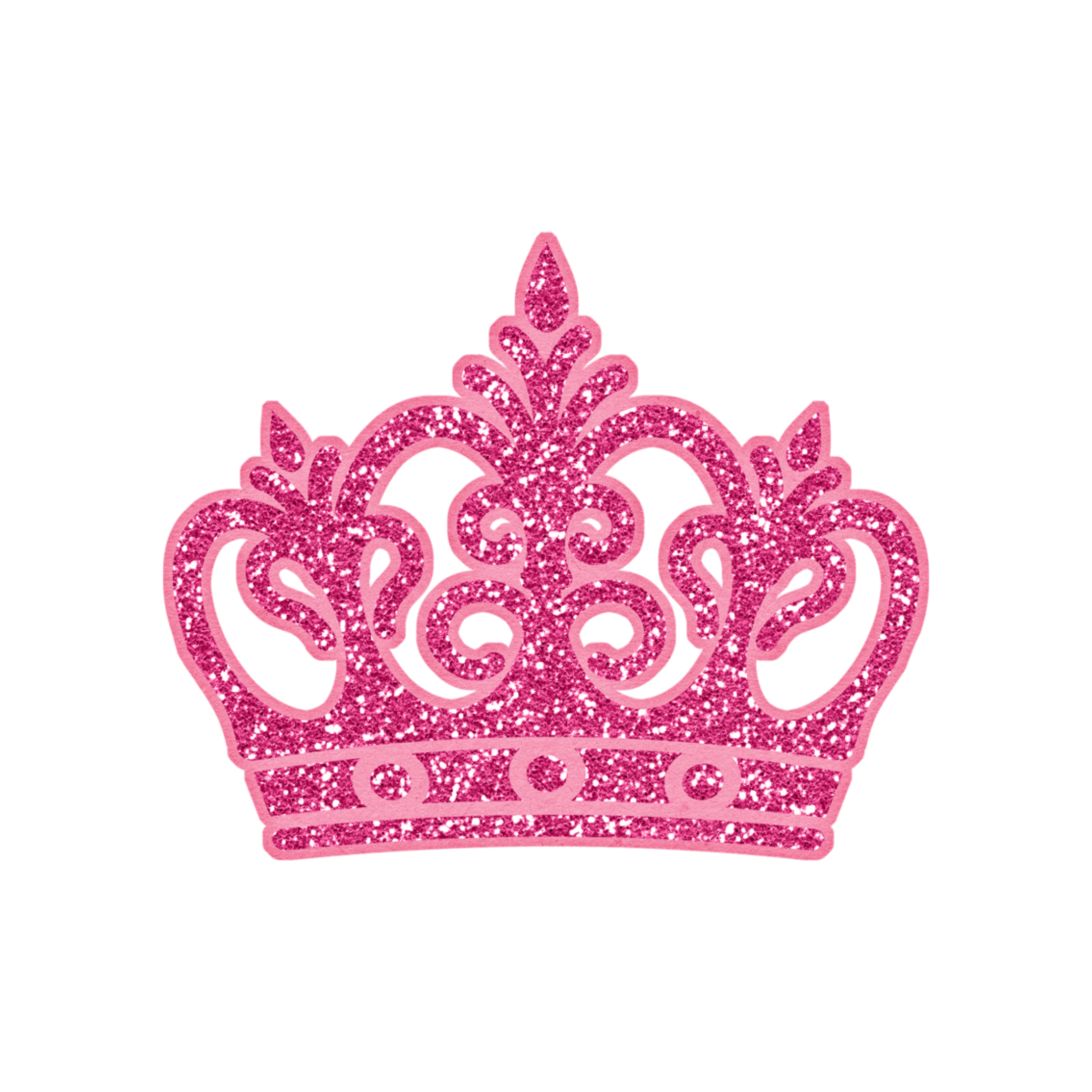 mq pink glitter crown princess - Sticker by Marras
