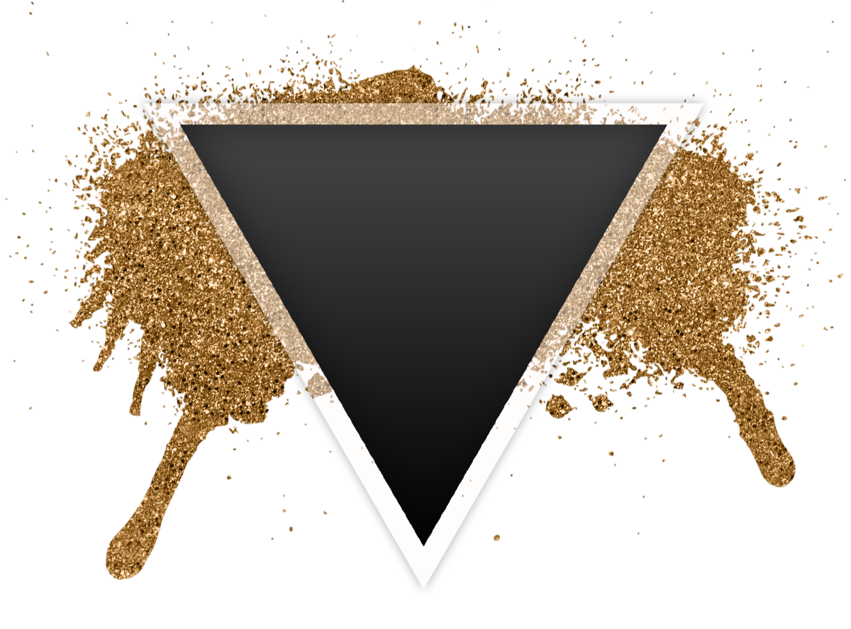 T⃤ R⃤ I⃤ A⃤ N⃤ G⃤ L⃤ E⃤ triangle black gold splash gli...
