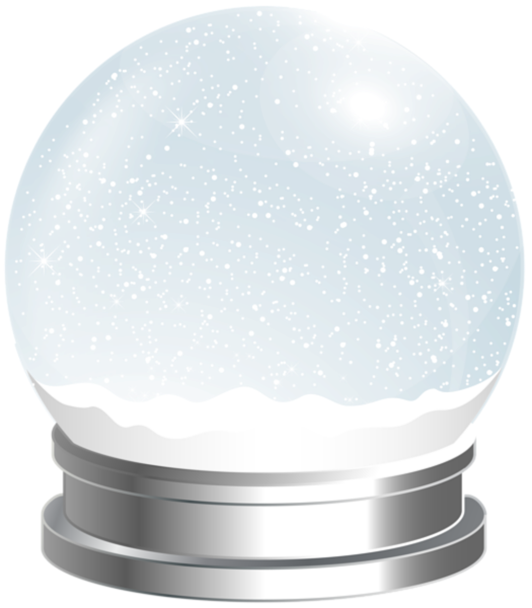 snowflake snowglobe transparent globe...