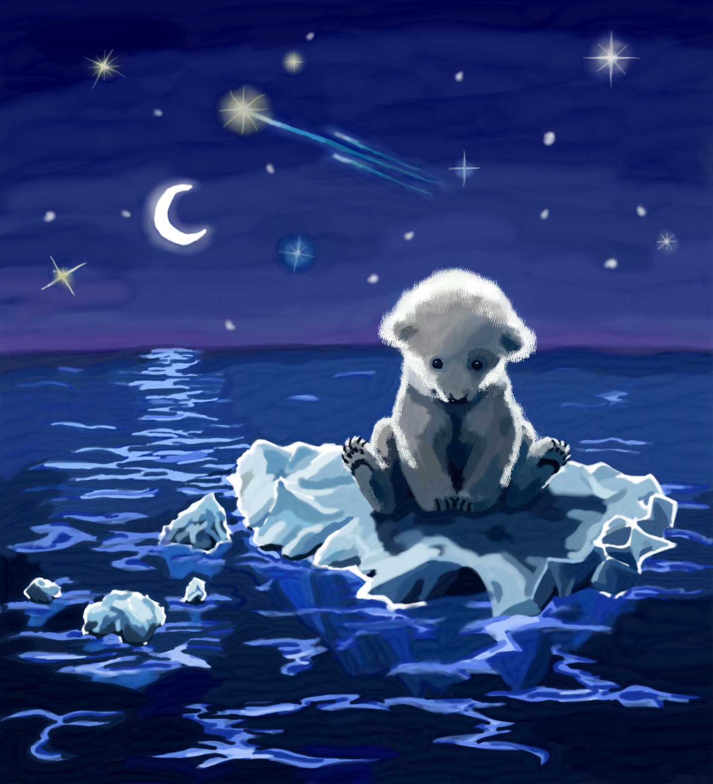 Спокойной ночи с белыми медведями