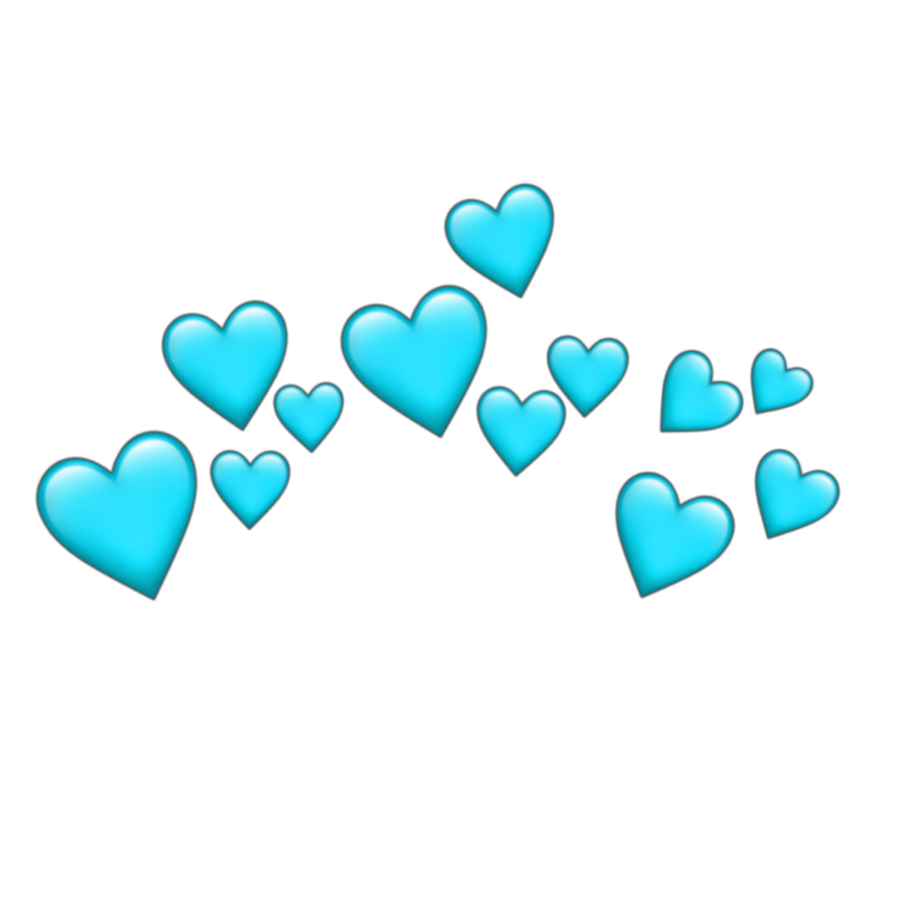 crown dudahmt tumblr coração heart emoji azul blue...