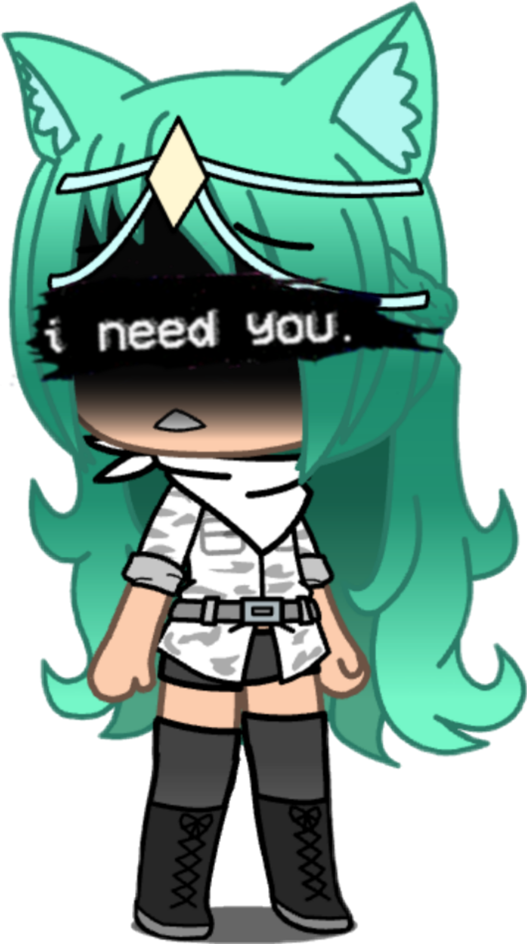 Ineedyou Gacha Gachalife Gachaverse Edit Sticker By Fluffo