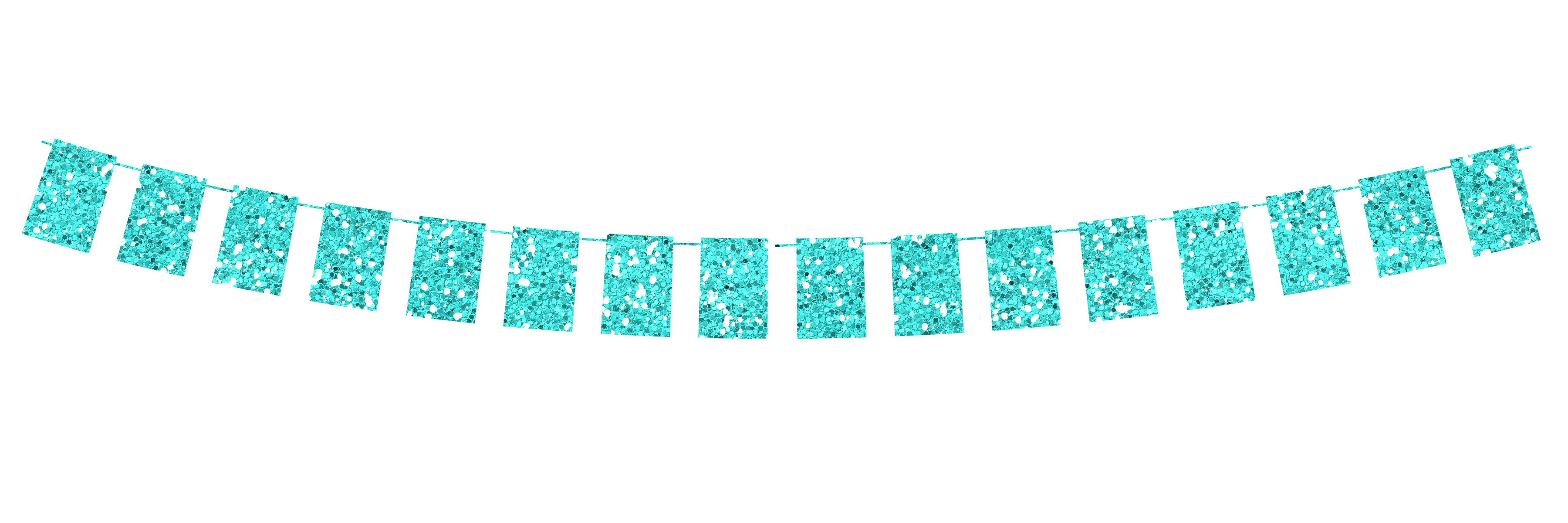 banner flag garland square rectangle box turquoise teal...