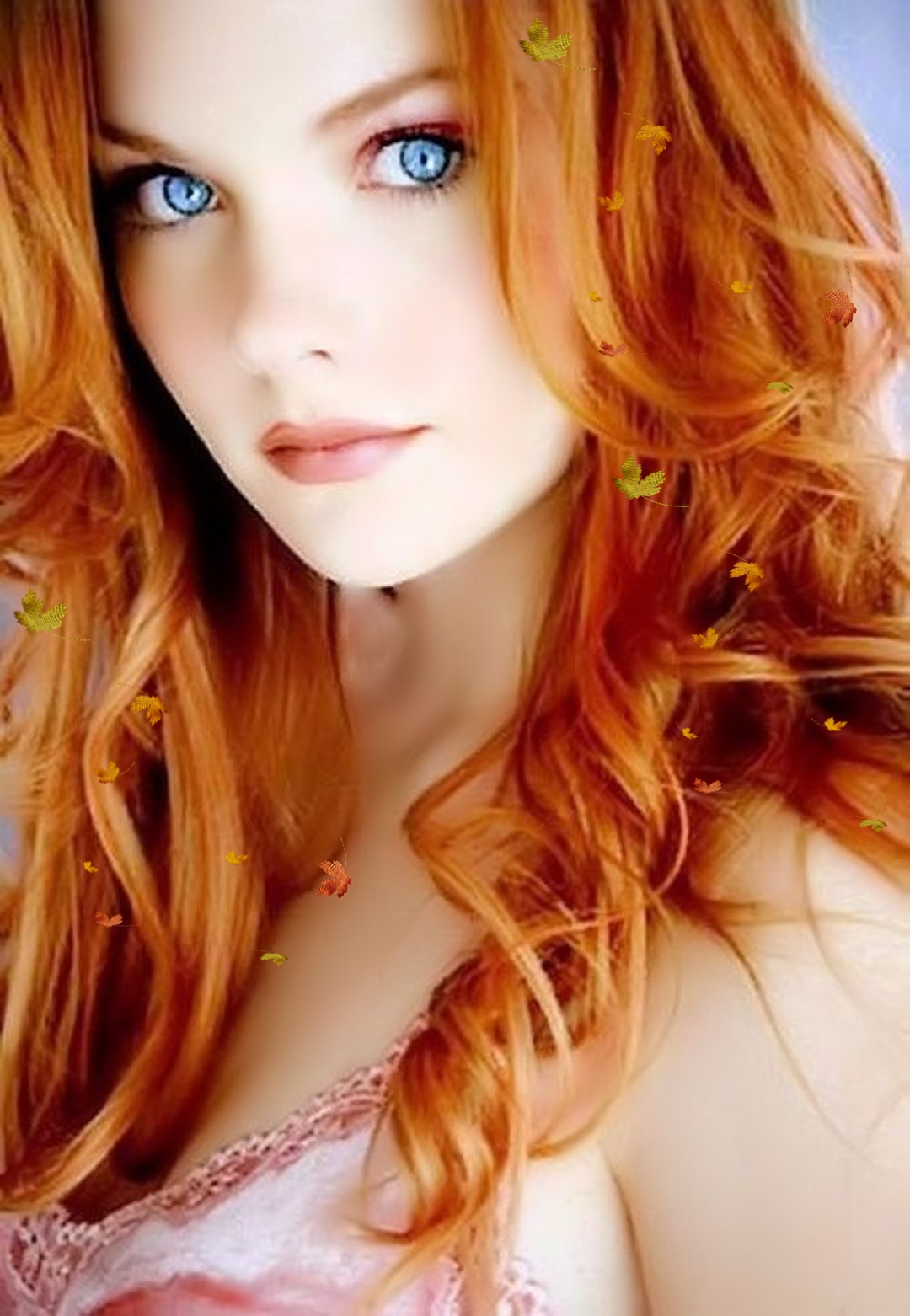 Милашка с ярко-рыжими волосами