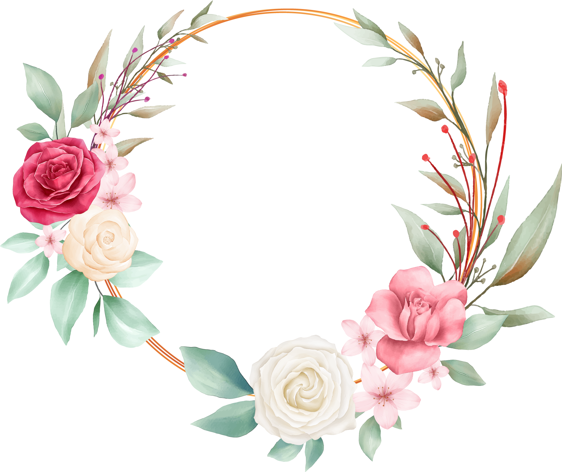 Circulo Floral Png Png Image Collection