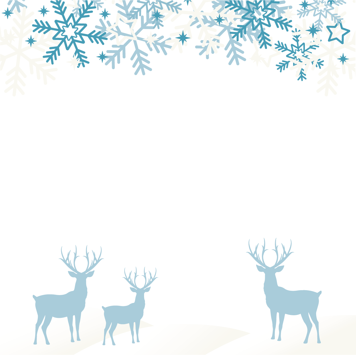 ftestickers winter snow deer silhouette aesthetic blue...