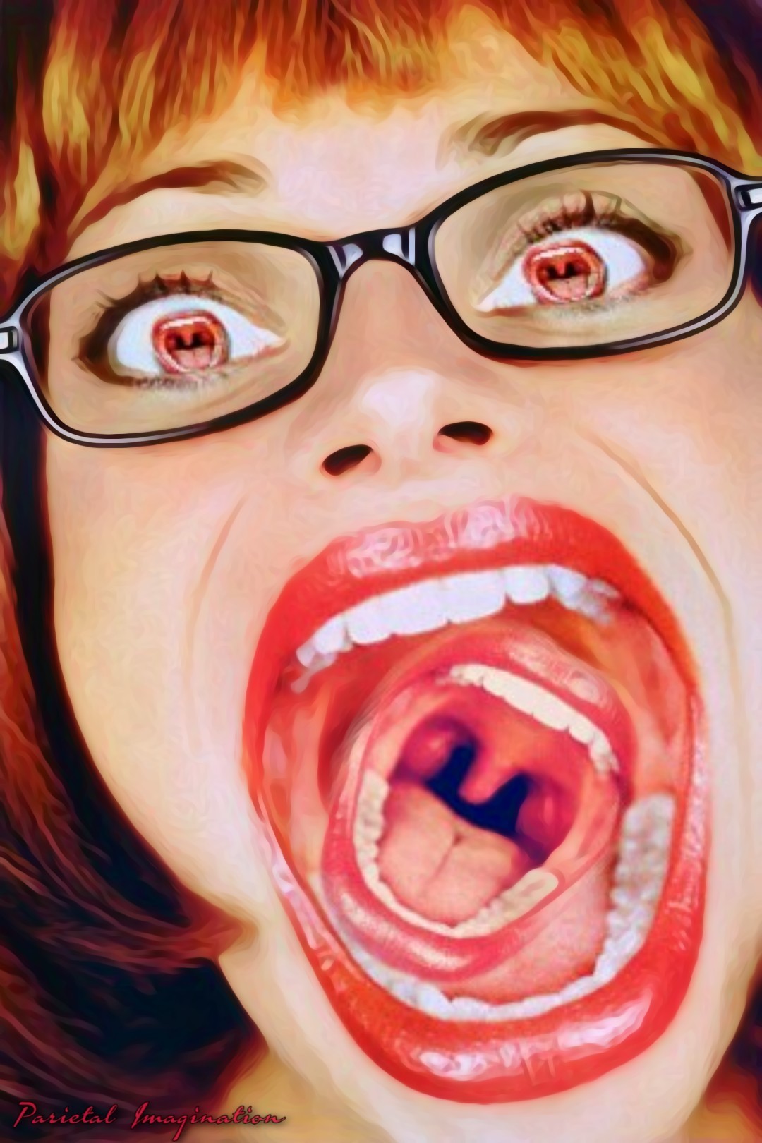фото открытого женского рта