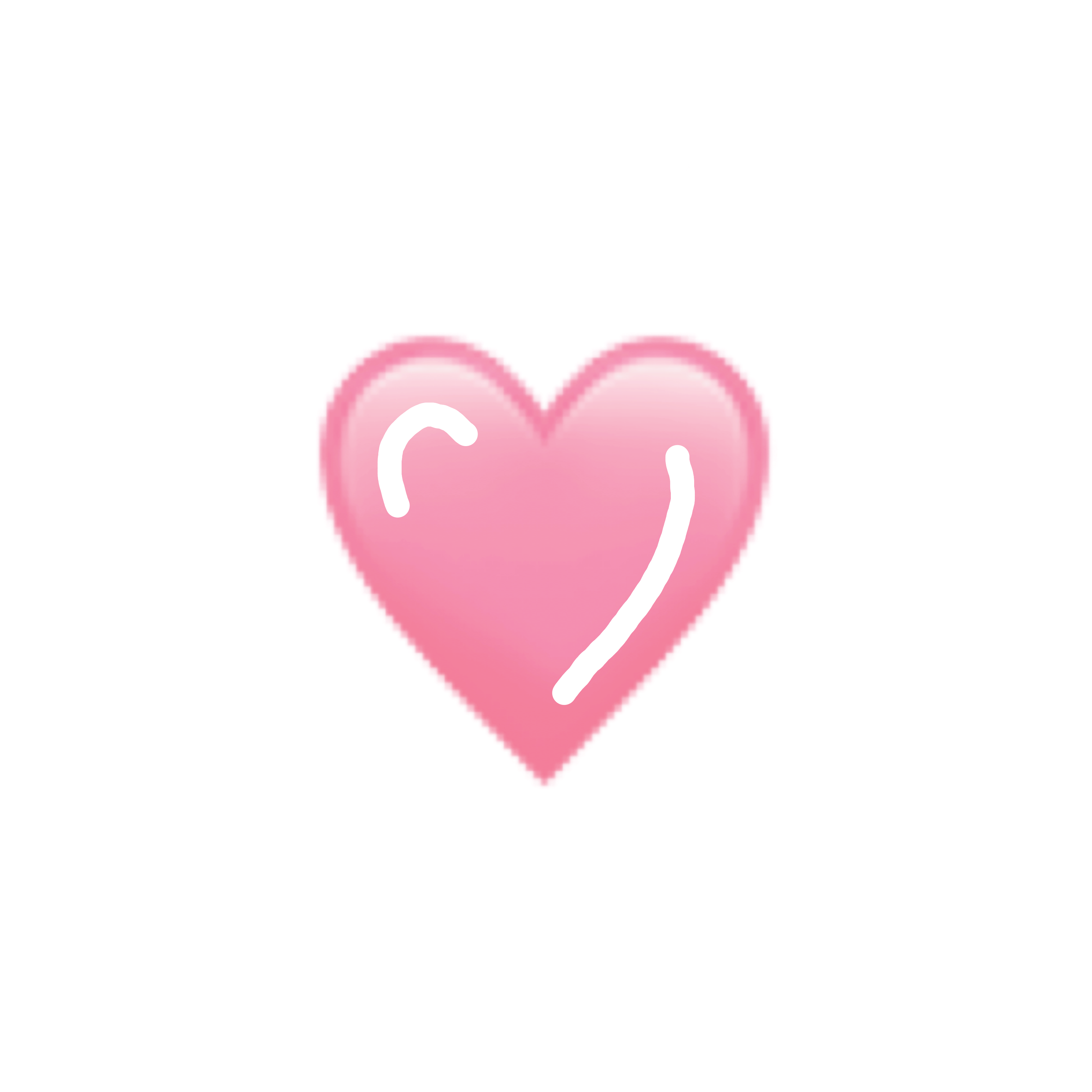 Pinkheart Heart Cute Asthetic Sticker By Ooceanemma