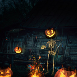freetoedit manipulation unsplash madewithpicsart halloween night skeletons moonlight dark pumpkin creepy scary amazing colochis89
happy colochis89