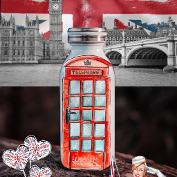 freetoedit unionjack london londonphonebox greatbritain unitedkingdom gb uk flag ircwatercan watercan