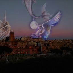 rome sunset italy replay picsart stickers blurred art artist freetoedit local