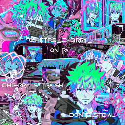 kaido kaidou kaidoushun saikik thedisastrouslifeofsaikik anime manga aesthetic edit complex overlay sticker premade cybercore kidcore glitchcore blue pink green emmaishawt yes