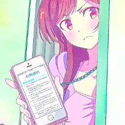 chizuru mizuhara ichinose anime manga cute pink boy girl kawaii kidcore premades edit complex premade sticker icon aesthetic freetoedit