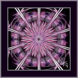 mandala medalion symmetrical purple oilpaintingeffect mydigitalart sdmp