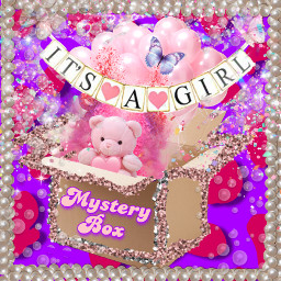 freetoedit it mysterybox girl baby babyshower genderreveal babygirl poshmark ebay etsy ecpatternoverlays patternoverlays