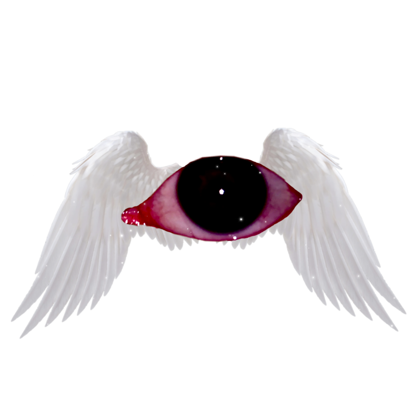 Weirdcore Dreamcore Eye Angel Sticker By Thedemonunderurbed