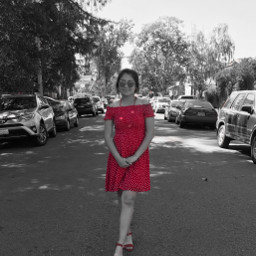 freetoedit red colorsplash dress fashion