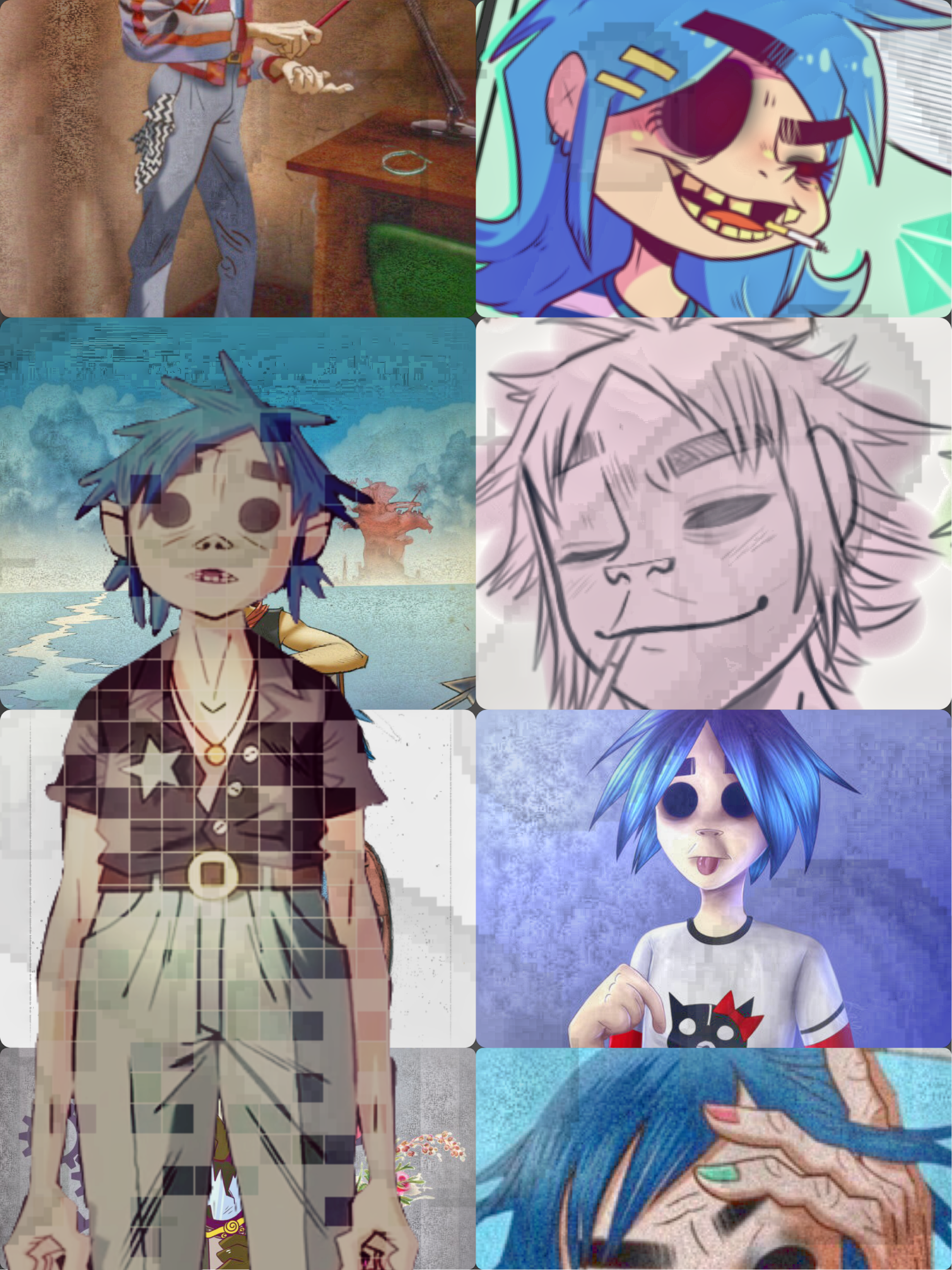 A little 2D aesthetic 2D Stuart Tusspot <b>Gorillaz</b> aest. 