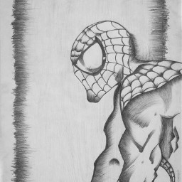 sketch art pencil best spiderman