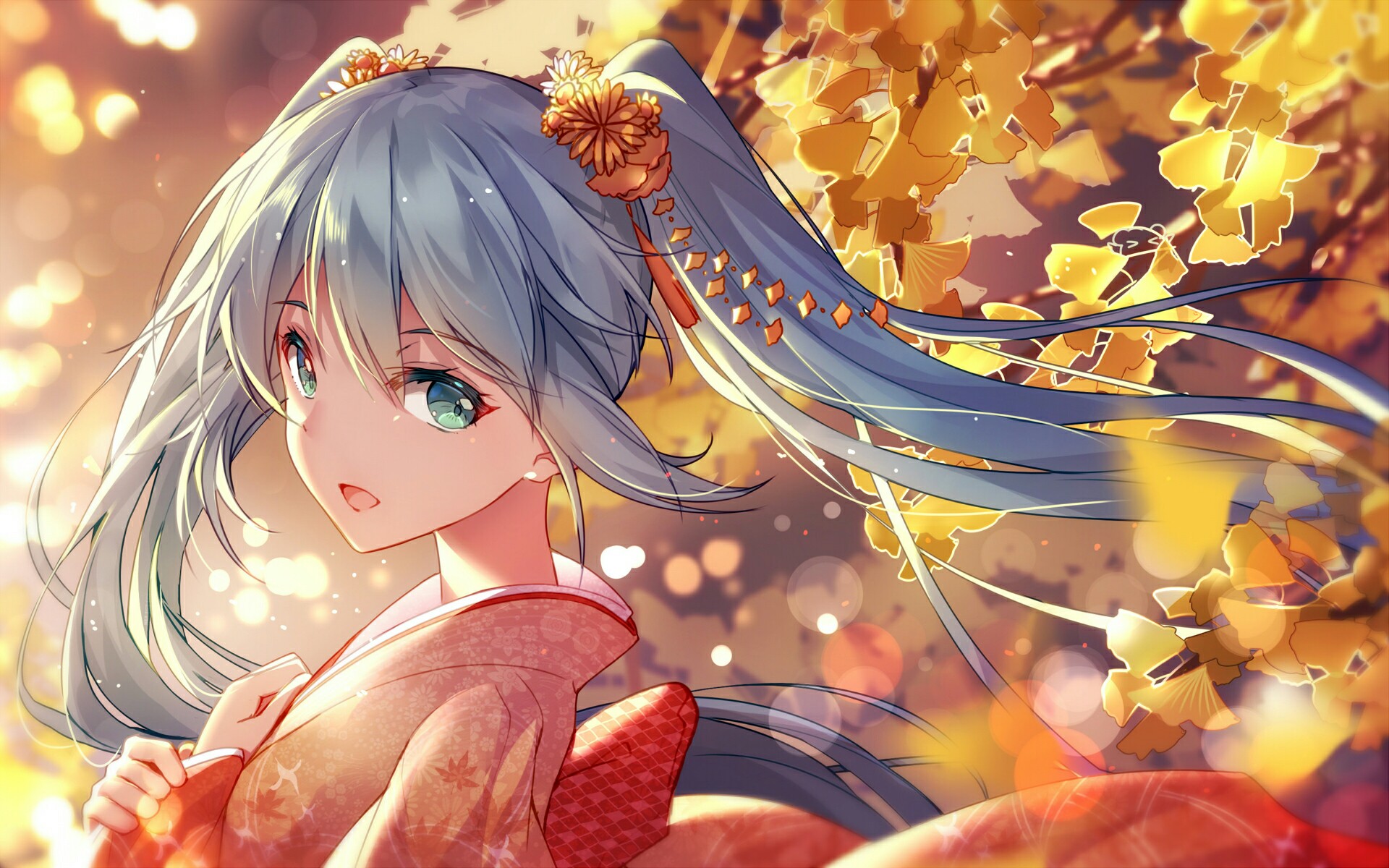 Fall Anime Girl Autumn