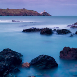 bailylighthouse landscapephotography longexposure seaside rocks freetoedit
