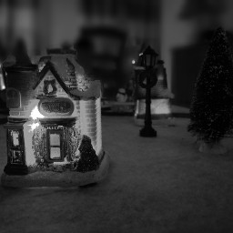 miniature christmas village lovely blackandwhite freetoedit