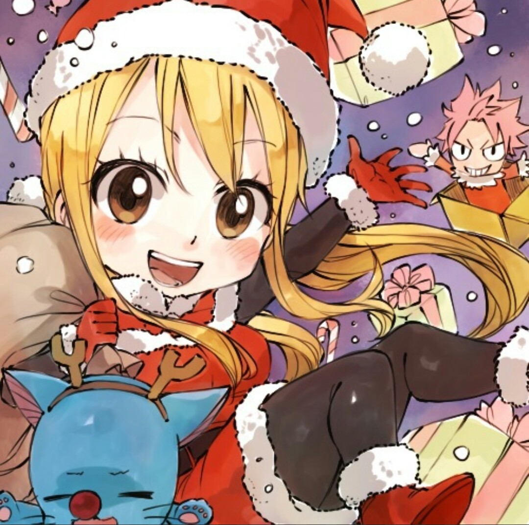 fairytail christmas chibi 251300649031202 by @kinakochan.