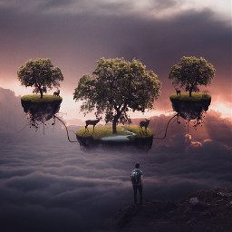 surreal madewithpicsart colorful imagination composition