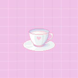 aesthetic pink xicara kawaii pixel freetoedit