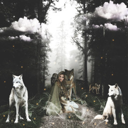 freetoedit wolves wolf forest mist ircmysticallymisty