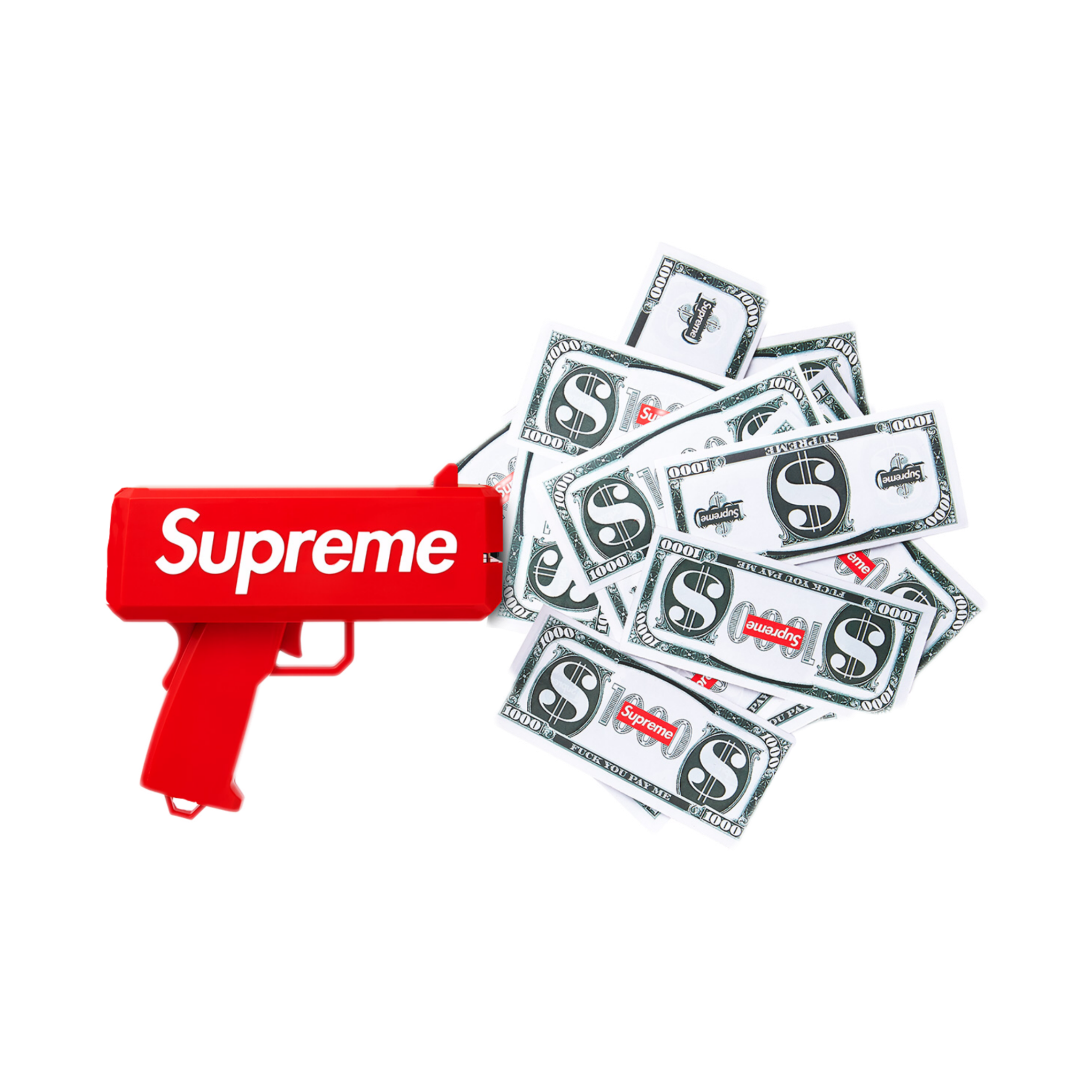 supreme dollar sticker