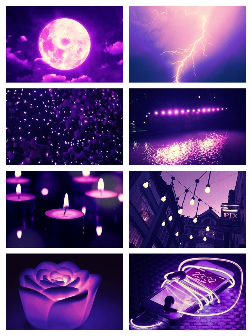 Last moodboard/ Aesthetic from the theme of "Purple Lig...
