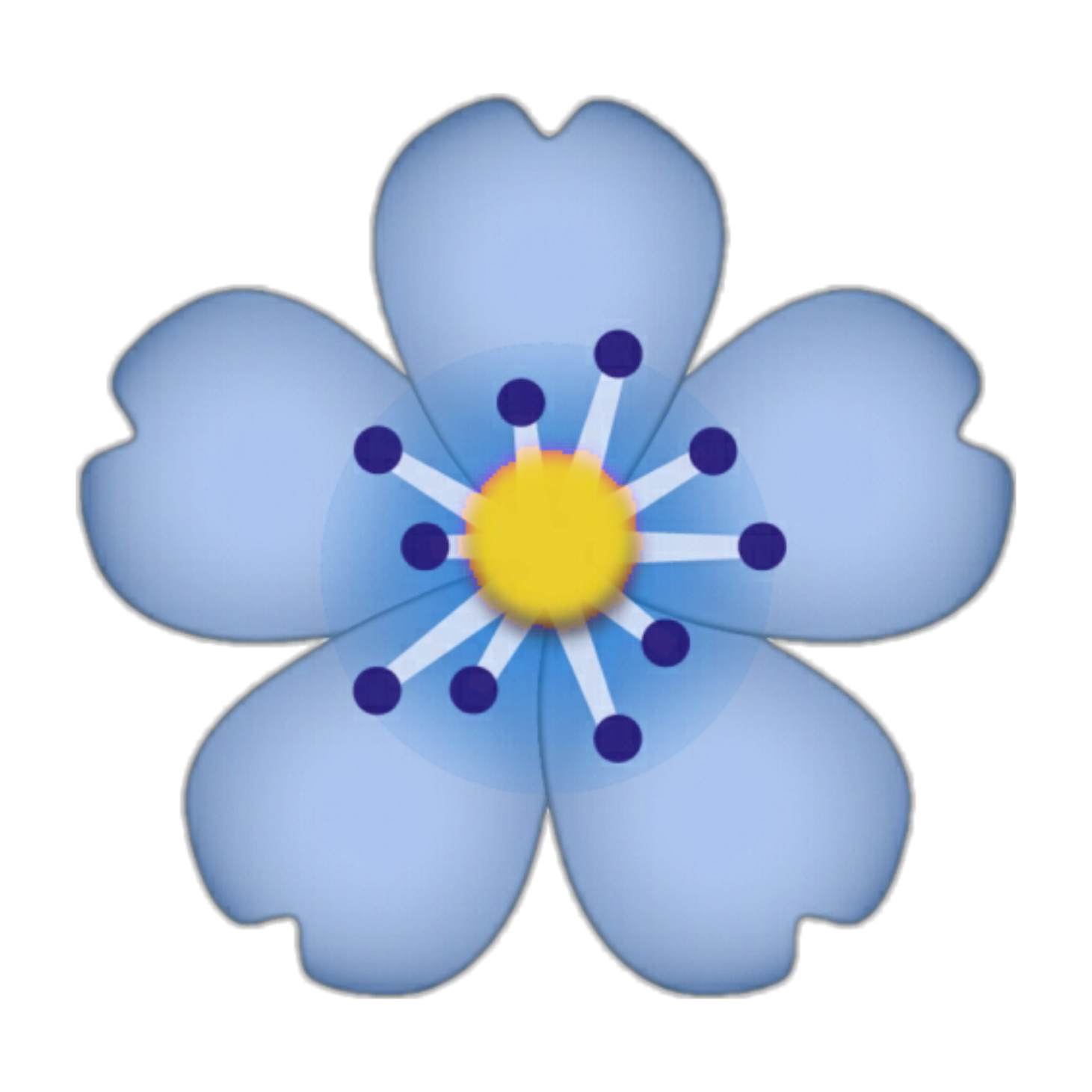  emoji  apple  iphone flower  fleur cute blue hibiscusflowe 
