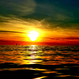 photography kayaking ocean sunset bright