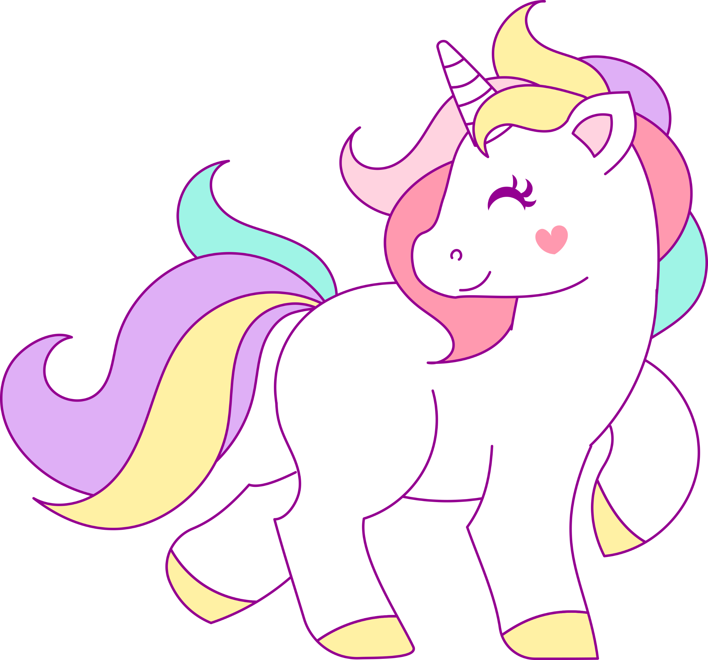 unicorn unicorns pastel rainbow sticker by @jessicaknable
