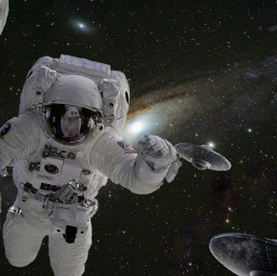freetoedit vialactea espacio astronaut ircgalaxy