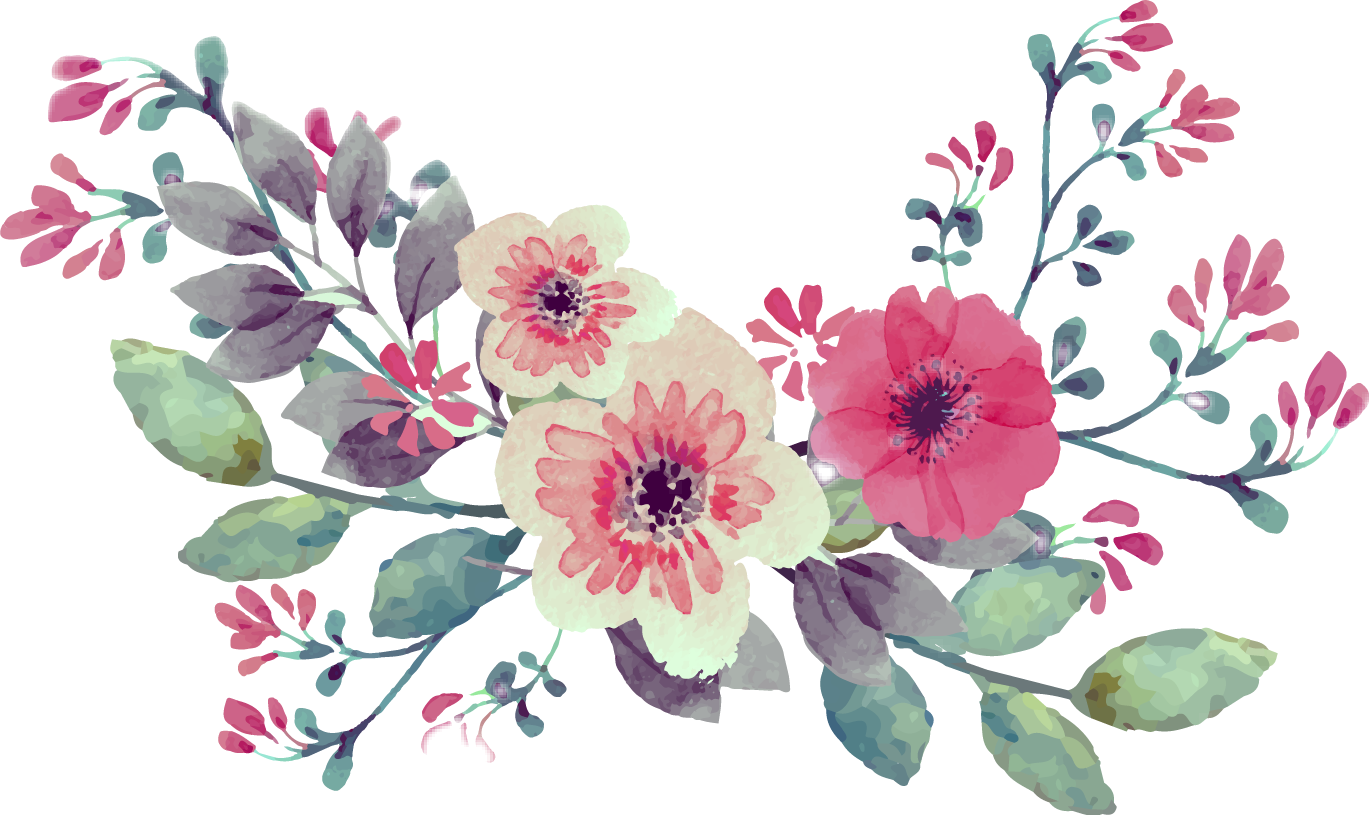 View Vector Transparent Background Watercolor Flower Png Background