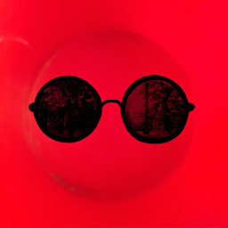 freetoedit red circle glasses character