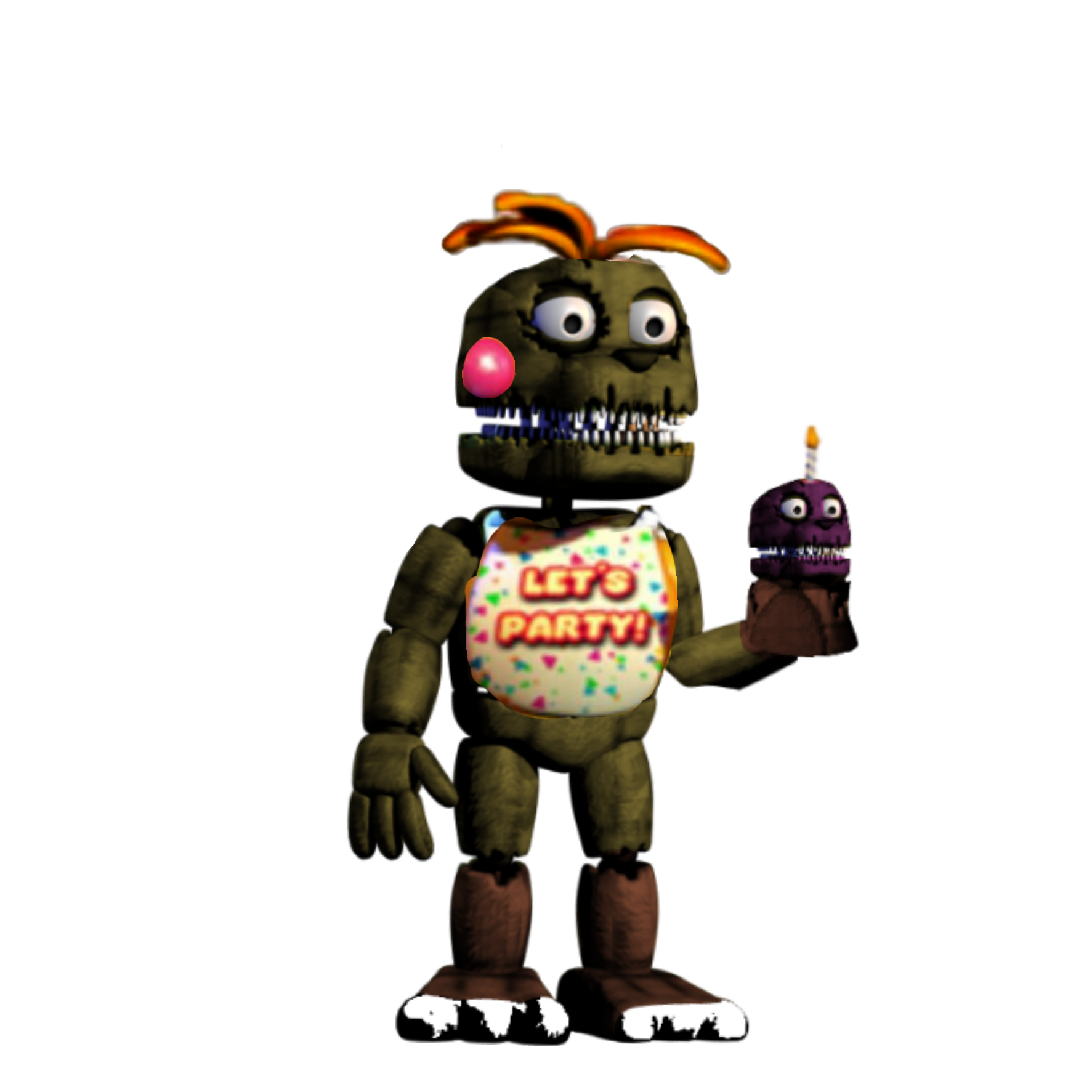 This visual is about toychica freetoedit #toychica Plushtrap Toy Chica.