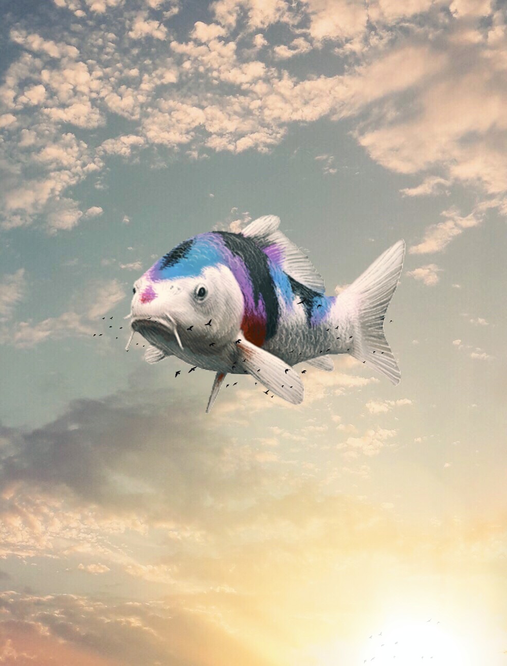 Cloud fish. Облако рыбка. Рыба облачко. Рыба в облаках. Рыбы в облаках арт.