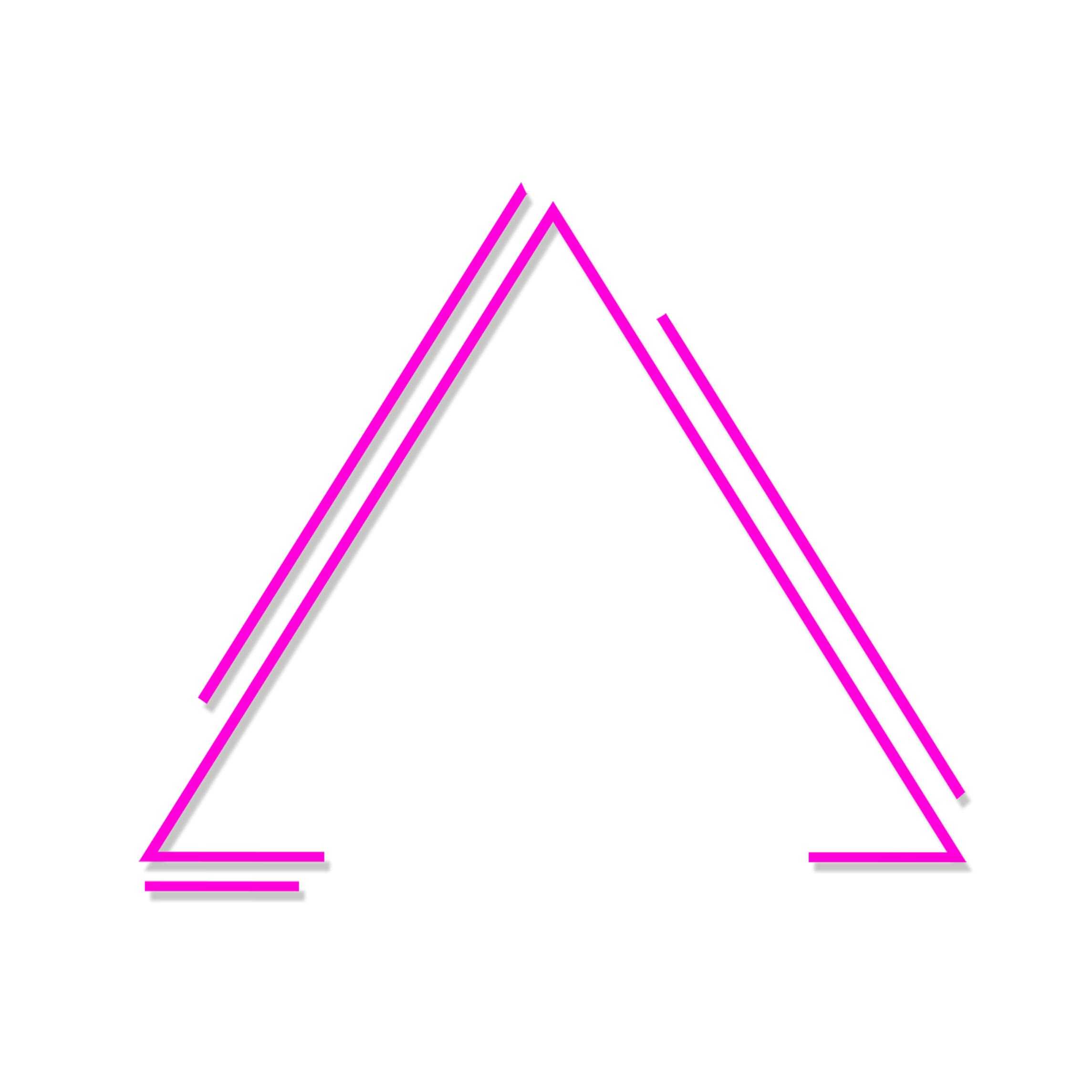 Ftestickers Triangles Neon Pink Sticker By Pann70