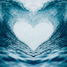freetoedit heart love wave ocean ircoceanwave