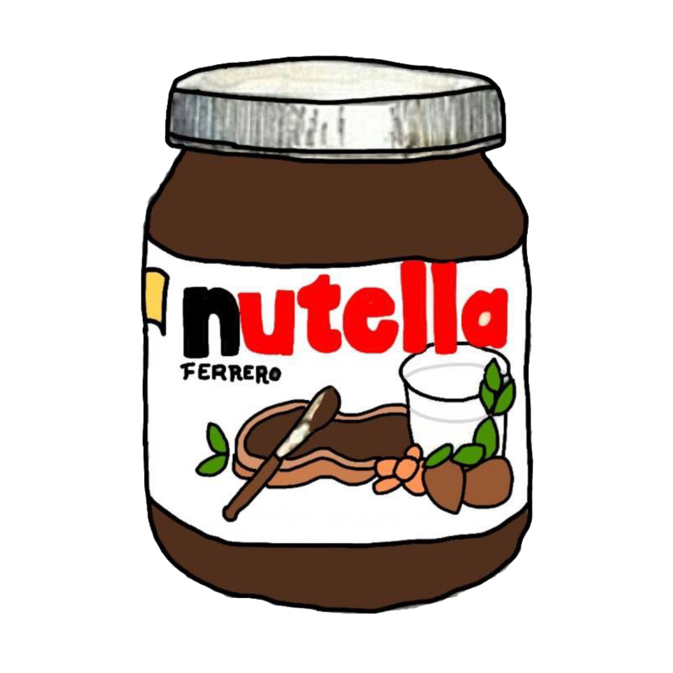 Как нарисовать nutella