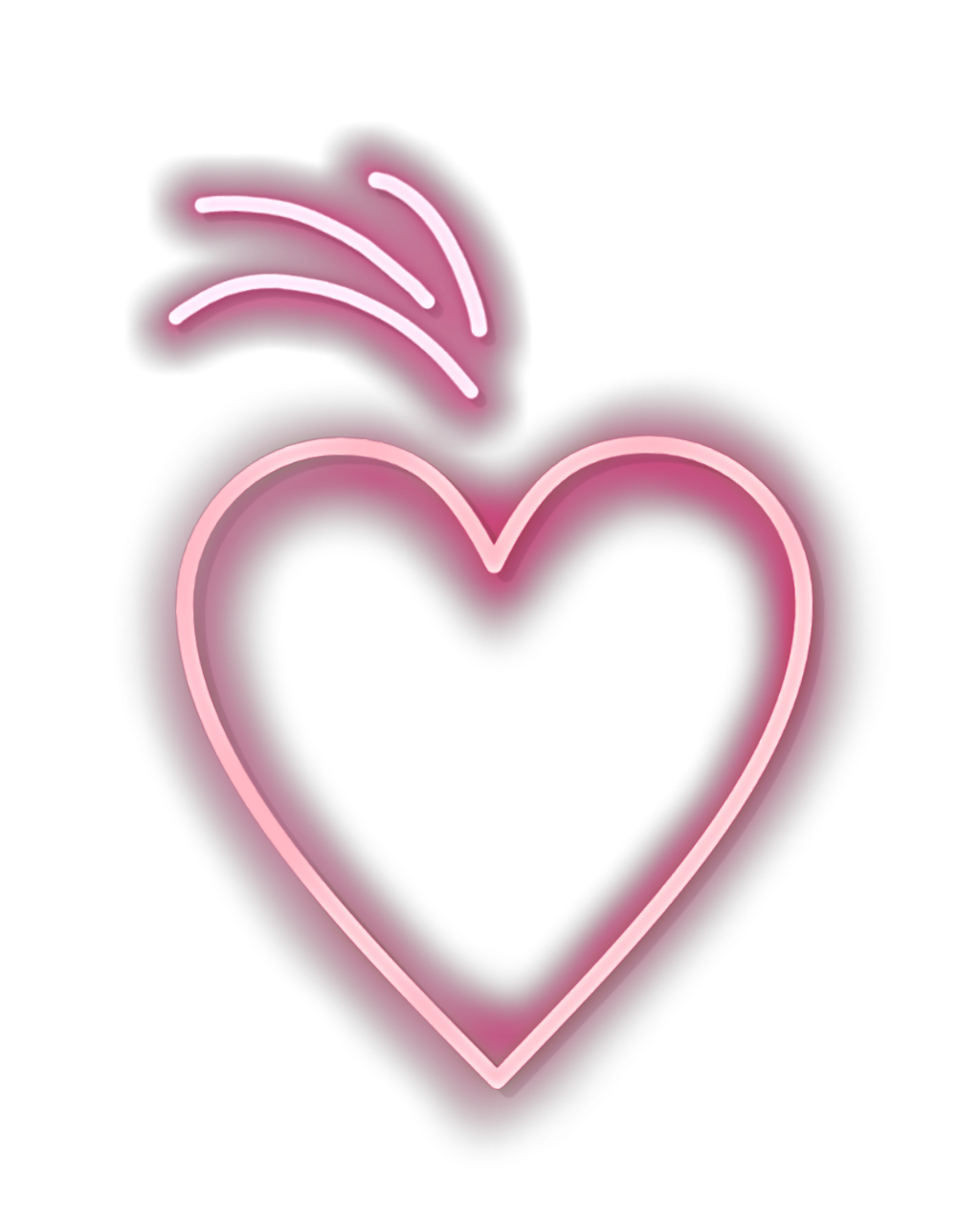 #madewithpicsartdrawingtools #neon #heart #pink #freetoedit
