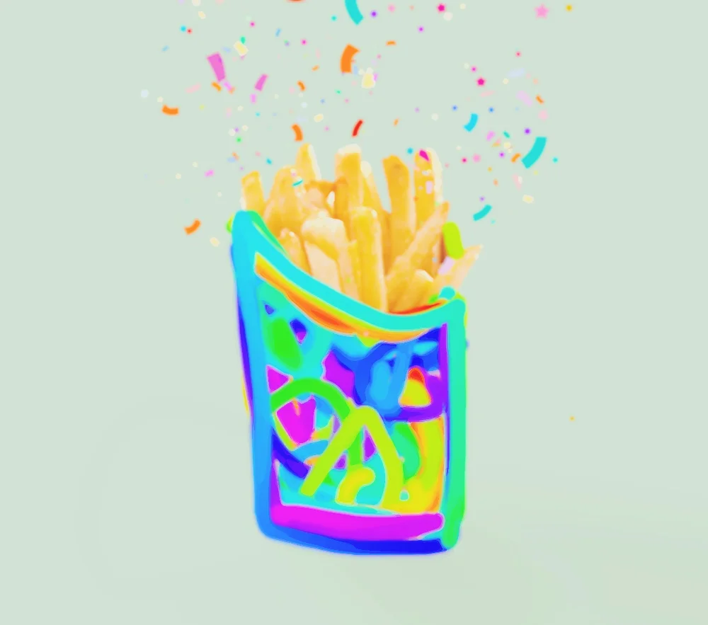  #freetoedit #fries #confettibrush