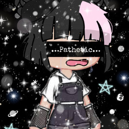 freetoedit gacha gachaclub gachlife gachalifeedit gachaclothes pathetic black white clouds sky love nature beauty clothes face hands stars space chain shoes mouth gachaclubedit hello blackclothes